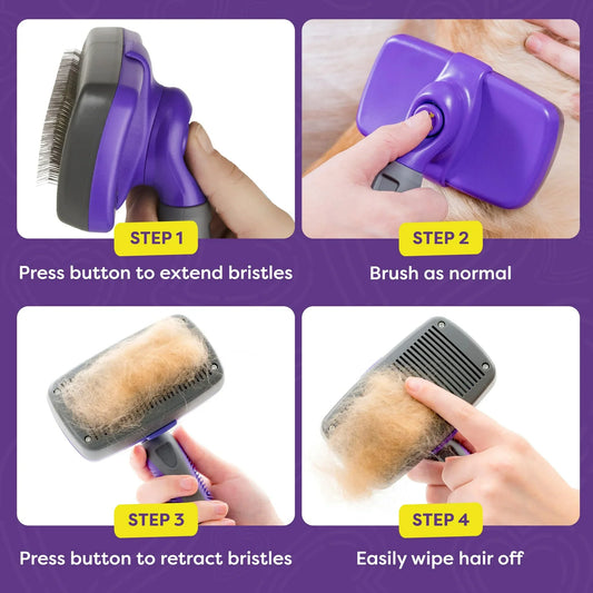 Hertzko Self-Cleaning Slicker Brush