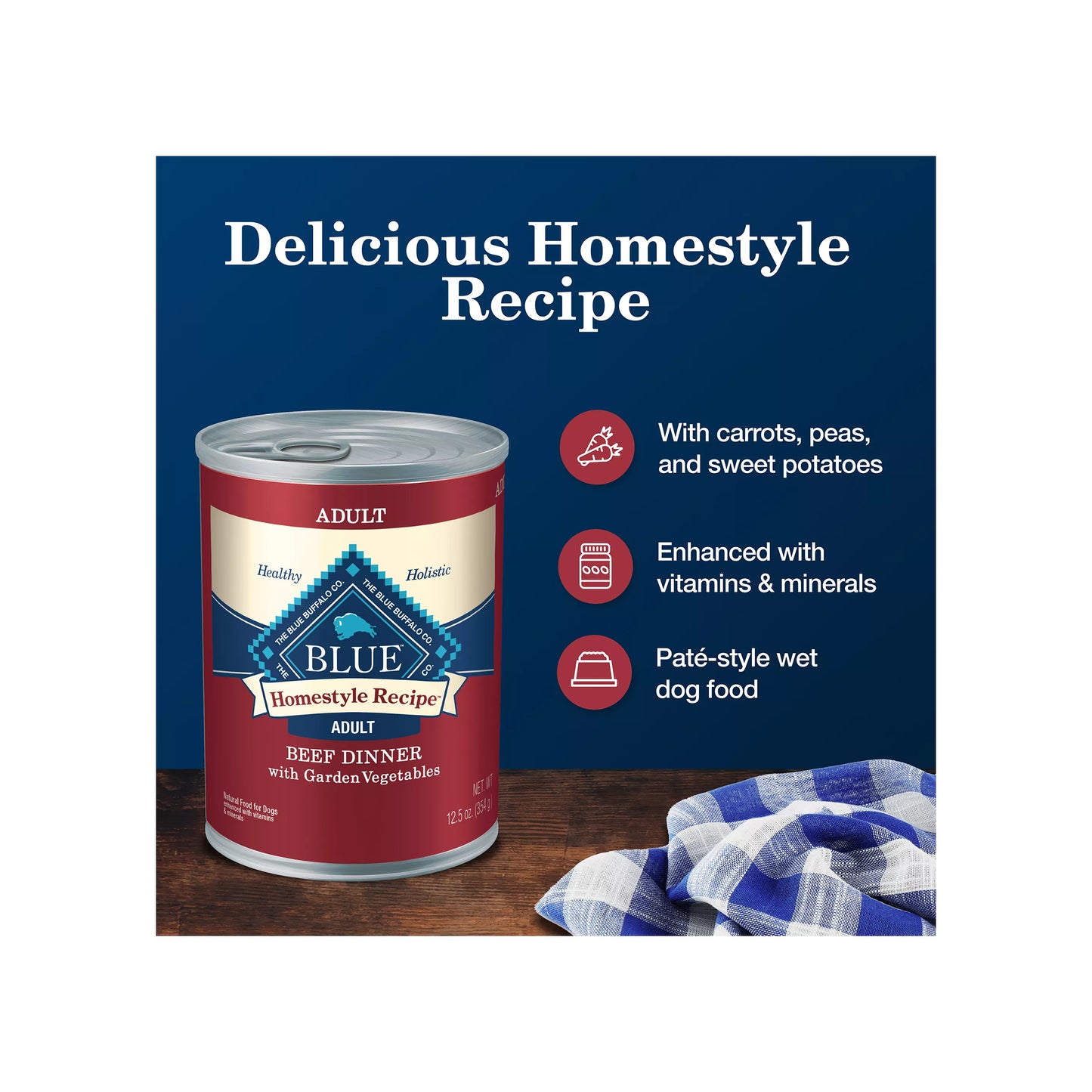Blue Buffalo® Homestyle Recipe Adult Wet Dog Food - 12.5 Oz.
