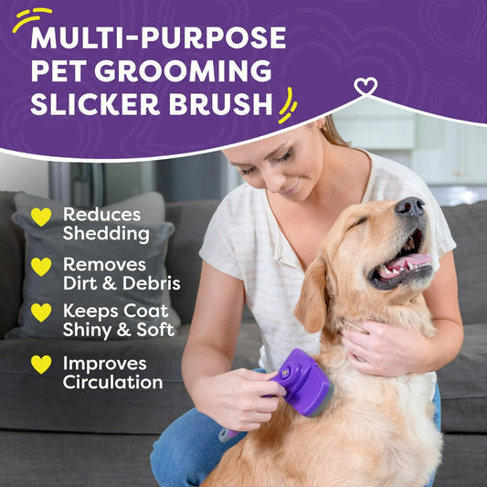 Hertzko Self-Cleaning Slicker Brush