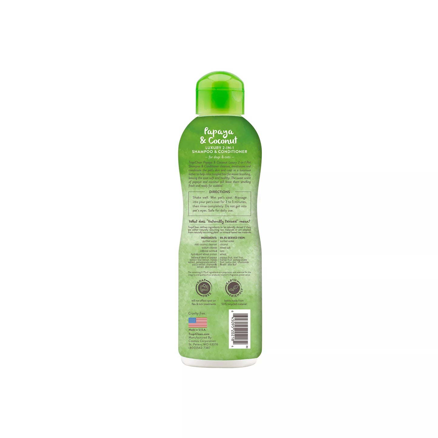 TropiClean® Papaya & Coconut Dog Shampoo & Conditioners