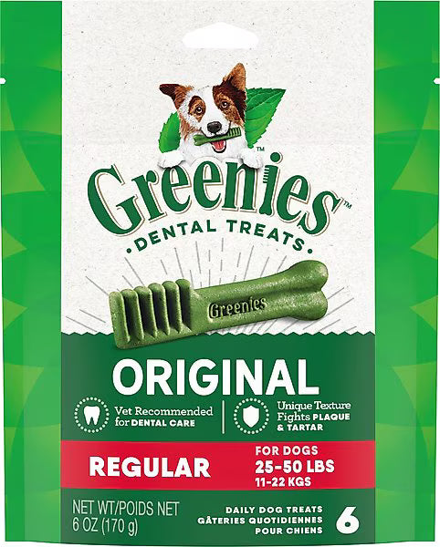 Greenies Regular Original Chicken Flavor Dental Dog Treats