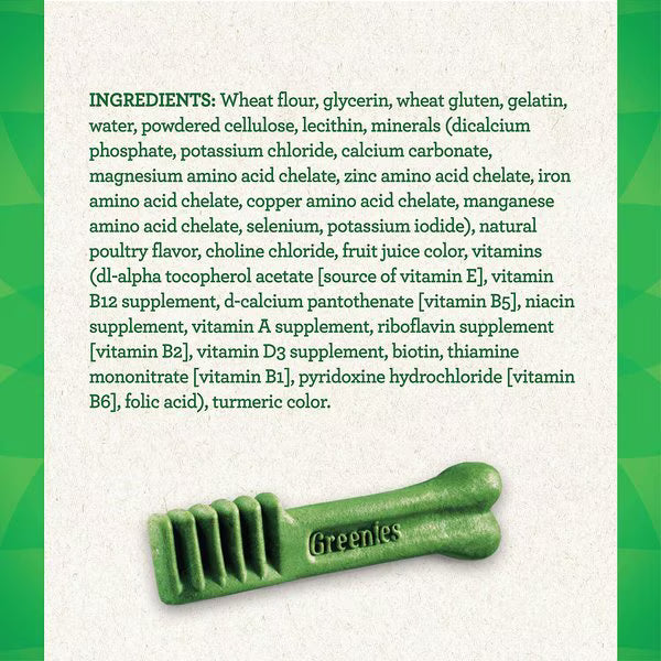 Greenies Regular Original Chicken Flavor Dental Dog Treats