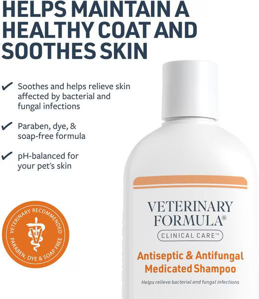 Veterinary Formula Clinical Care Antiseptic & Antifungal Medicated Shampoo