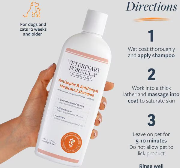Veterinary Formula Clinical Care Antiseptic & Antifungal Medicated Shampoo