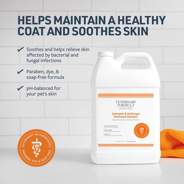 Veterinary Formula Clinical Care Antiseptic & Antifungal Medicated Shampoo