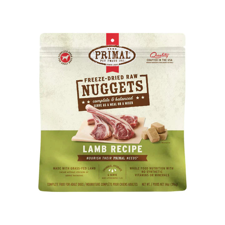 Primal Pet Foods Freeze-Dried Nuggets Dog Food